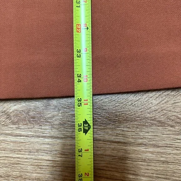 Simply Noelle - Women's Rust Orange High Neckline Sleeveless Dress - Size XS - Picture 6 of 7